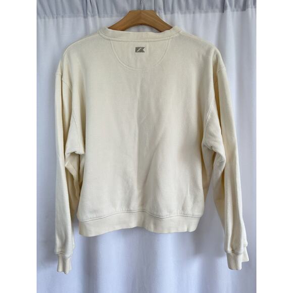 Cutter & Buck Sweater Pullover V-neck 100% Cotton Nautical Beachy Size Womens L - Picture 5 of 10